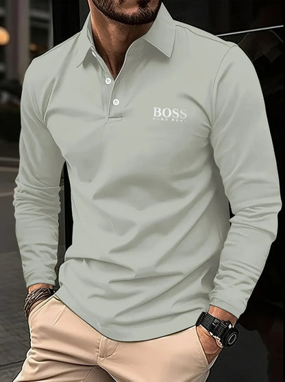 Long-Sleeve Polo for Men