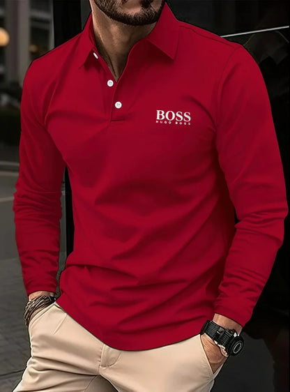 Long-Sleeve Polo for Men